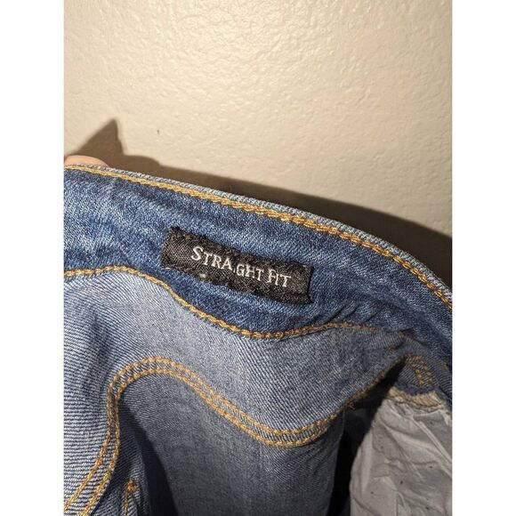 Women's Judy Blue Medium Wash Cropped Straight Fit Tassel Hem Jeans 1XL - Picture 5 of 16